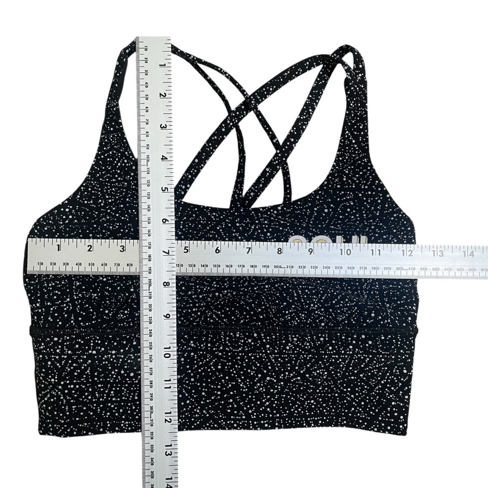lululemon athletica x soulcycle Black and White Speckled Sports Bra Size 4 - Picture 4 of 8